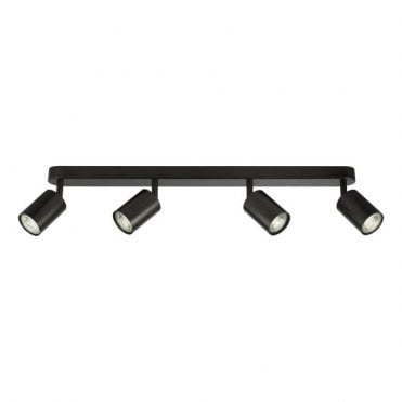 matte black 4 light spotlight bar