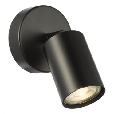 black spotlight wall light
