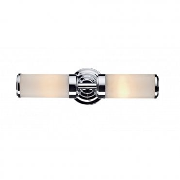 Bathroom Double Wall Bracket Polished Chrome Ip44