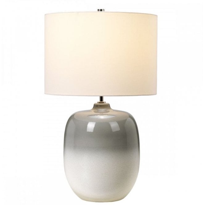 CHALK Farm Table Lamp - Grey with Ivory Shade