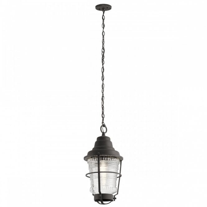 CHANCE Harbor Chain Lantern Black Exterior Lighting IP44 Rated