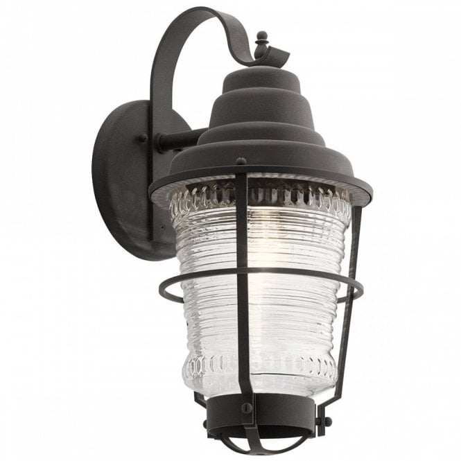 CHANCE Harbor Wall Lantern Black Exterior Lighting IP44 Rated