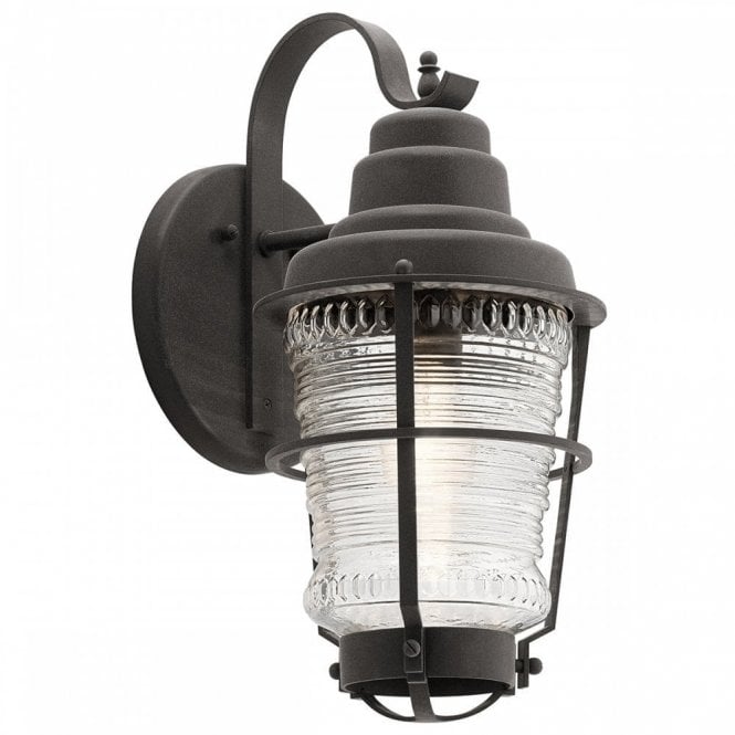 CHANCE Harbor Wall Lantern Black Exterior Lighting IP44 Rated