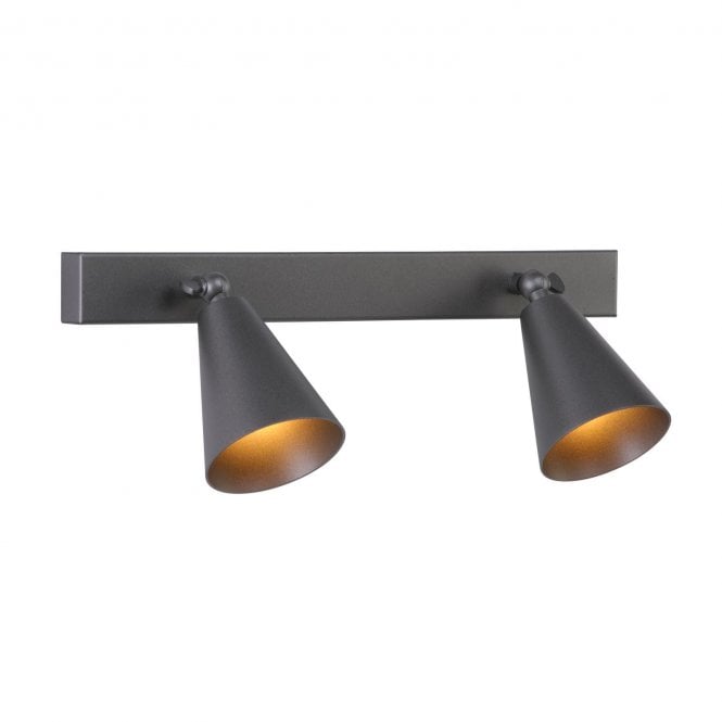 Charing 2 Light Wall Aged Silver Light