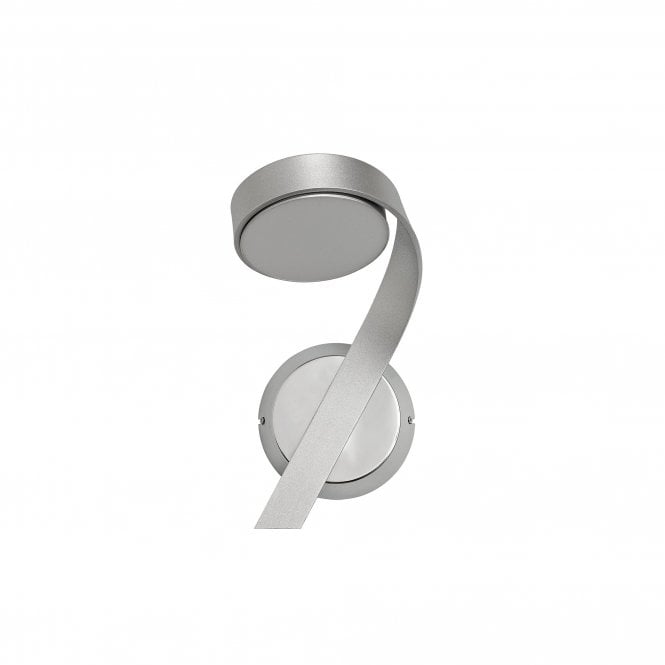 CHARLIE LED Wall Light Polished Chrome Silver Right Side with Switch