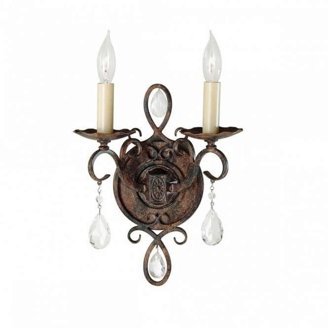 CHATEAU 2 Light Wall Light Bronze