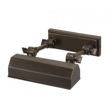 CHAWTON 1 Light Small Picture Light in Dark Bronze 18cm
