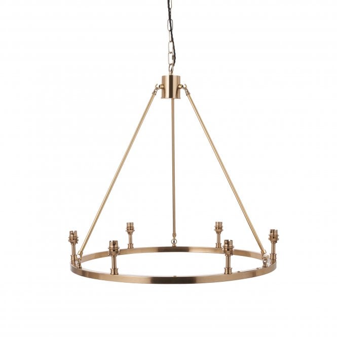 Chester 6 Light Ceiling Pendant - Aged Brass (Fitting Only)