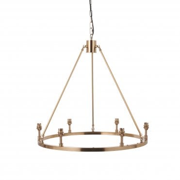 Chester 6 Light Ceiling Pendant - Aged Brass (Fitting Only)