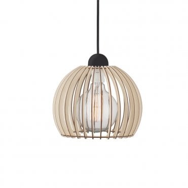 CHINO 25 - Ceiling Pendant in Slatted Wood