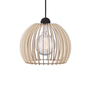 CHINO 30 - Ceiling Pendant in Slatted Wood