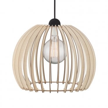 CHINO 40 - Ceiling Pendant in Slatted Wood