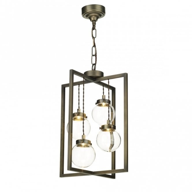CHISWICK Sculptural 4 Light Ceiling Pendant with Invisible Dimmable LEDs