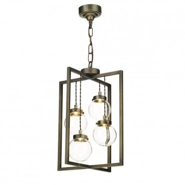 CHISWICK Sculptural 4 Light Ceiling Pendant with Invisible Dimmable LEDs