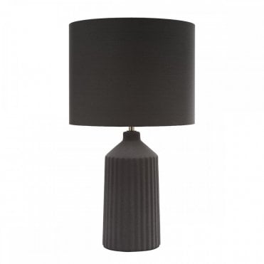 Chloris Large Table Lamp with Shade - Grey