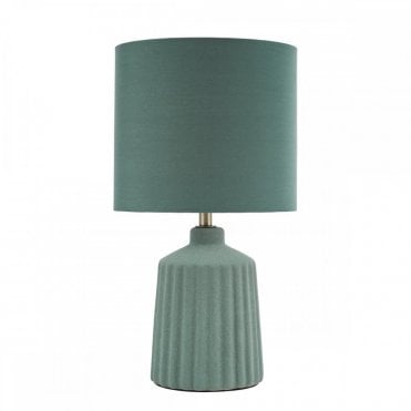 Chloris Small Table Lamp with Shade - Green
