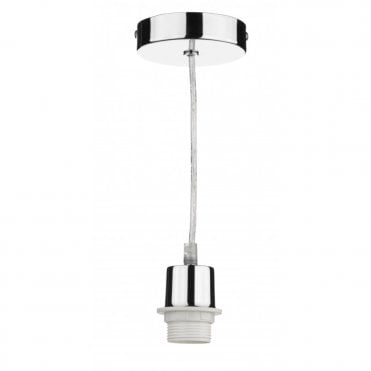 CHROME - Pendant Suspension With Clear Flex