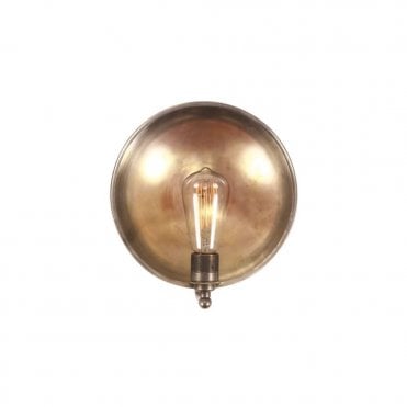 Chulainn - Industrial Dish Wall Light In Antique Silver