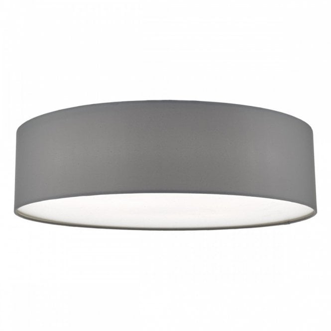 CIERRO 60cm 4 Light Ceiling Flush Light in Grey with Diffuser