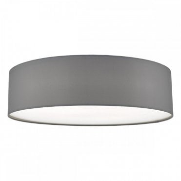 CIERRO 60cm 4 Light Ceiling Flush Light in Grey with Diffuser