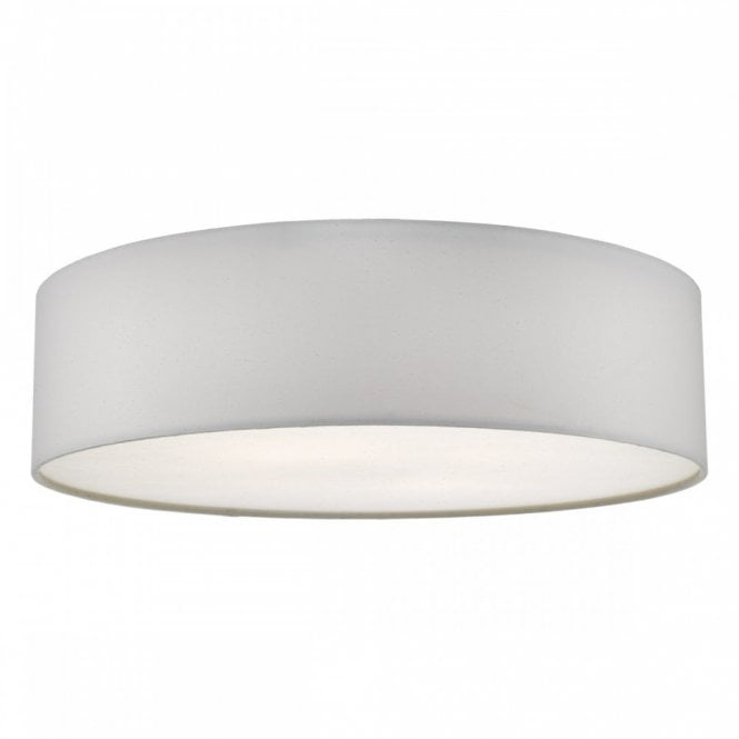 CIERRO 60cm 4 Light Ceiling Flush Light in Ivory with Diffuser