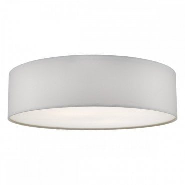 CIERRO 60cm 4 Light Ceiling Flush Light in Ivory with Diffuser