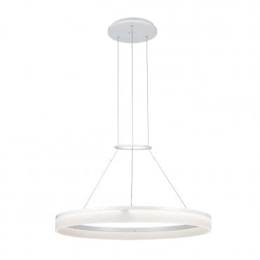 CIRC - 80 cm Large LED Ceiling Pendant in White