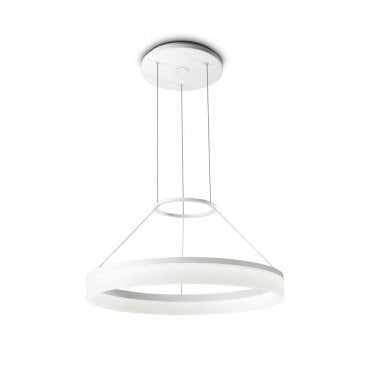 CIRC - LED Ceiling Pendant in Matte White