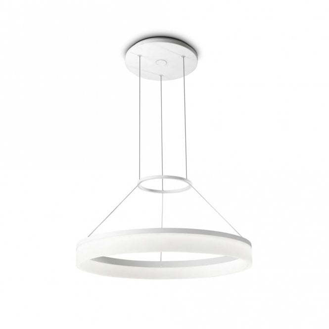 CIRC - Modern Floating LED Ceiling Pendant in White