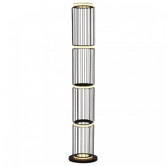 CIRCOLO LED Cage Style Floor Lamp | Black