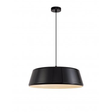 CLAXON Adjustable Ceiling Pendant Light Gloss Black/Gloss White