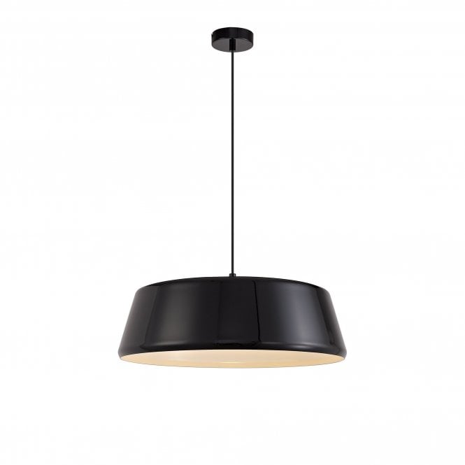 CLAXON Adjustable Ceiling Pendant Light Gloss Black/Gloss White