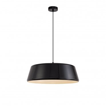 CLAXON Adjustable Ceiling Pendant Light Gloss Black/Gloss White