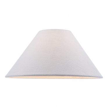 coned lampshade in natural linen