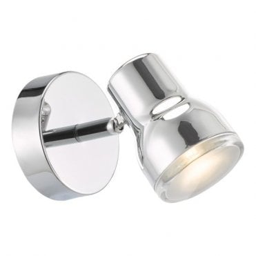 Clint IP44 Bathroom Spotlight Wall Light - Polished Chrome