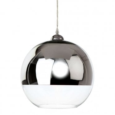 CLUB - Pendant Chrome And Clear Glass