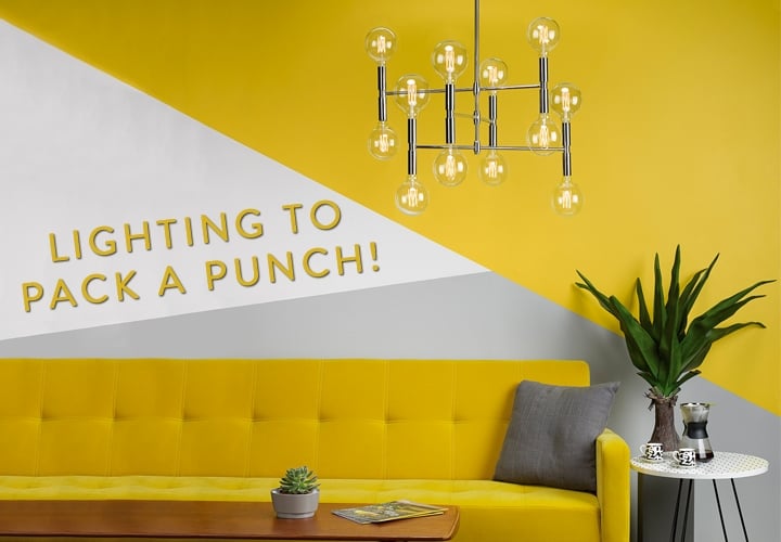 Pack a Punch with Bare Bulb Lighting