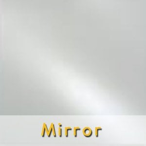 mirrored glass square
