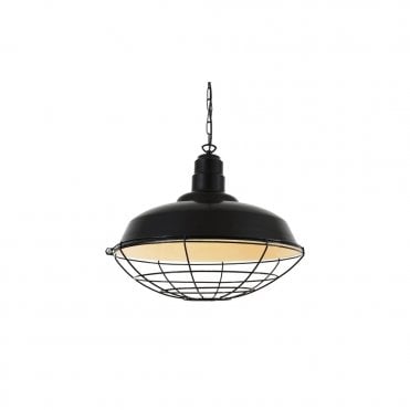 COBAL - Industrial Ceiling Pendant In Powder Coated Matte Black