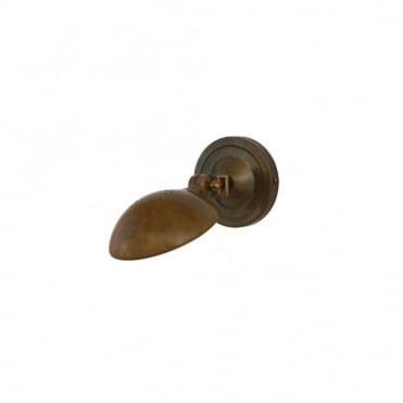 CODY - Adjustable Industrial Wall Light In Antique Brass