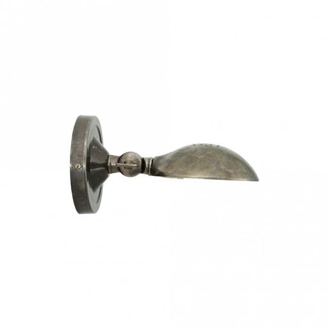 CODY - Adjustable Industrial Wall Light In Antique Silver