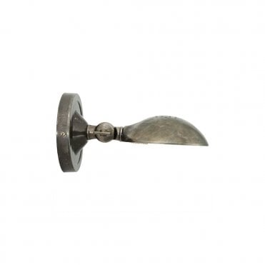 CODY - Adjustable Industrial Wall Light In Antique Silver