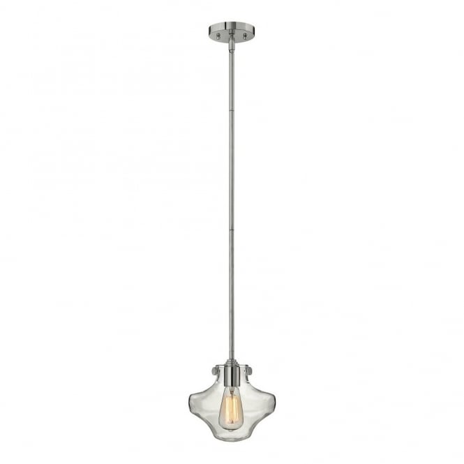 CONGRESS - Clear Glass Ceiling Pendant in Chrome, Clear
