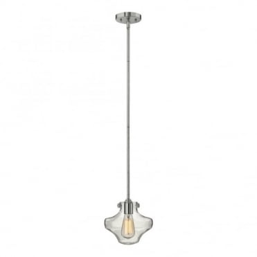 CONGRESS - Clear Glass Ceiling Pendant in Chrome, Clear