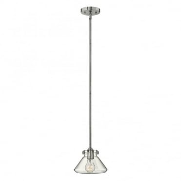CONGRESS - Clear Glass Ceiling Pendant in Chrome