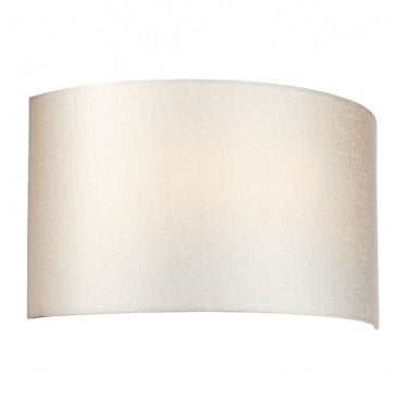 COOPER Large Curved Wall Light with Aged Brass Back Plate