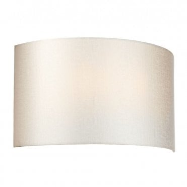 COOPER Large Curved Wall Light with Aged Brass Back Plate