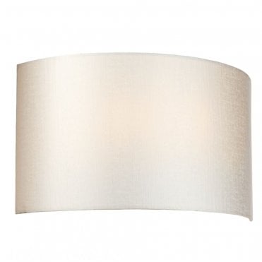 COOPER Large Curved Wall Light with Polished Chrome Back Plate