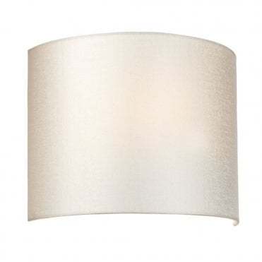 COOPER Medium Curved Wall Light with Aged Brass Back Plate