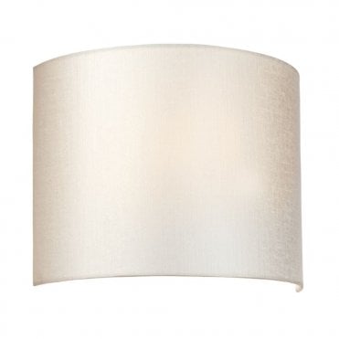 COOPER Medium Curved Wall Light with Polished Chrome Back Plate